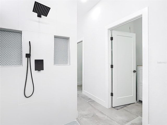 159 Antilla Dr, Rotonda West, FL 33947 - corridor with light marble finish floors and baseboards