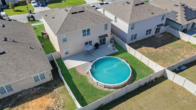 bird's eye view featuring a residential view