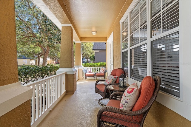 view of patio with covered porch