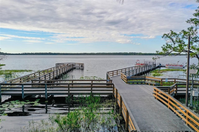 3304 Cat Brier Trl, Harmony, FL 34773 - view of dock featuring a water view