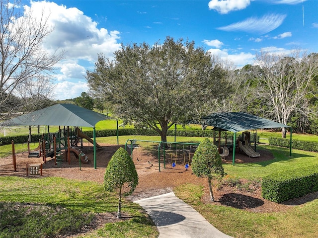 3304 Cat Brier Trl, Harmony, FL 34773 - view of property's community with playground community and a lawn