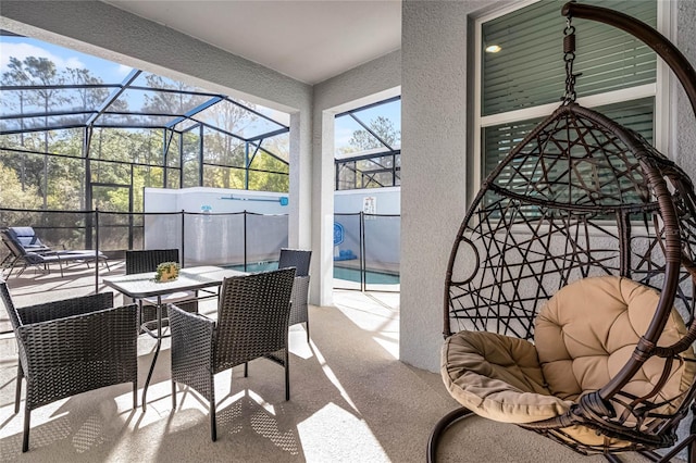 sunroom / solarium with a wealth of natural light