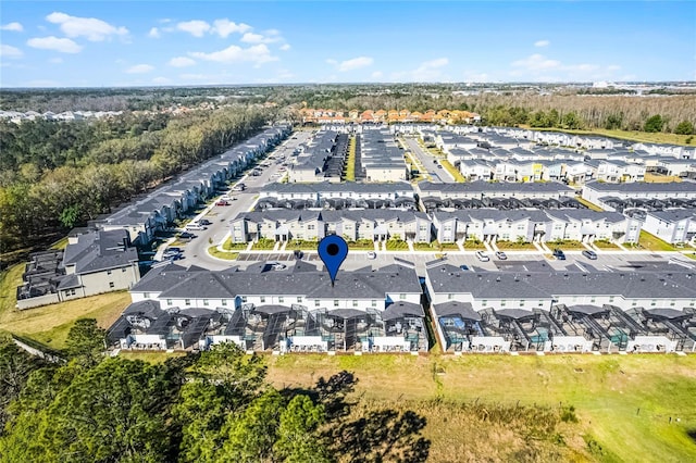 drone / aerial view featuring a residential view