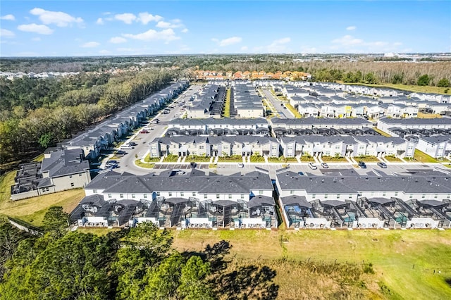 aerial view featuring a residential view