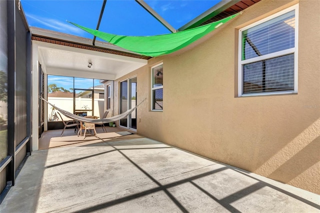 exterior space with a lanai