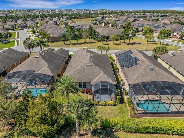 drone / aerial view featuring a residential view