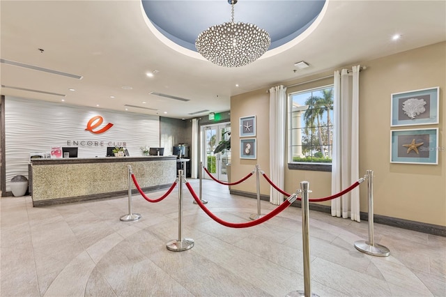 reception area featuring visible vents