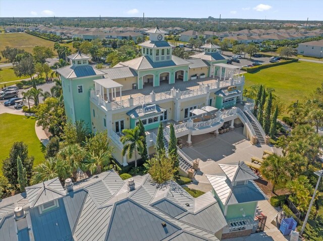 aerial view featuring a residential view