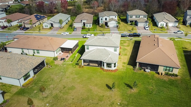 drone / aerial view featuring a residential view