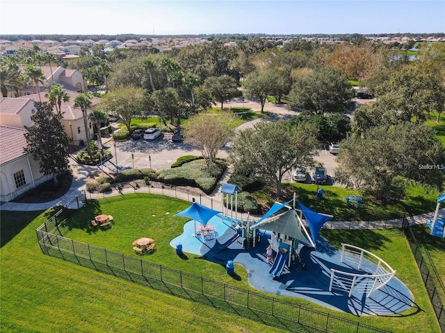 birds eye view of property