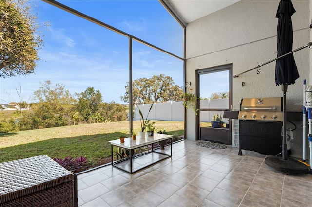 view of sunroom / solarium