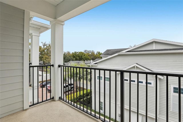 view of balcony