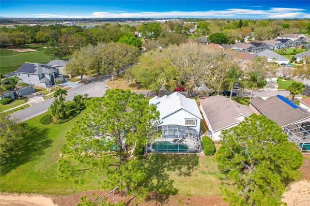 drone / aerial view featuring a residential view