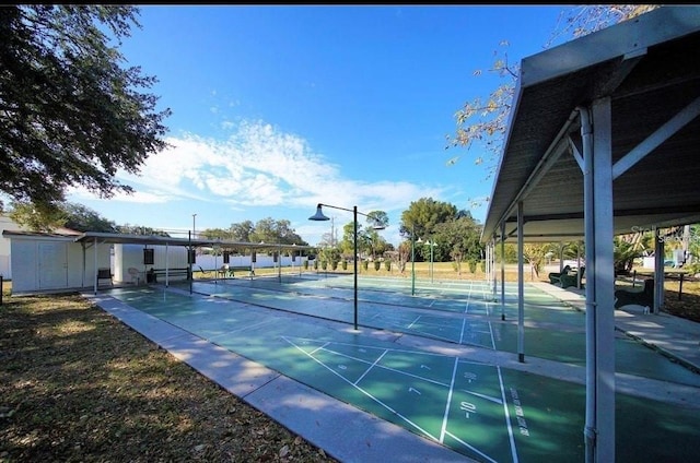 surrounding community with shuffleboard