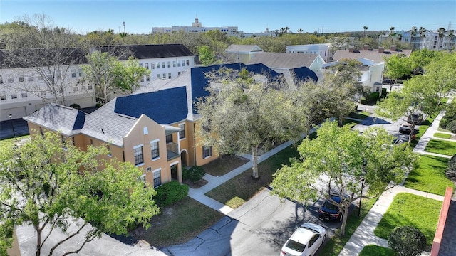 bird's eye view with a residential view