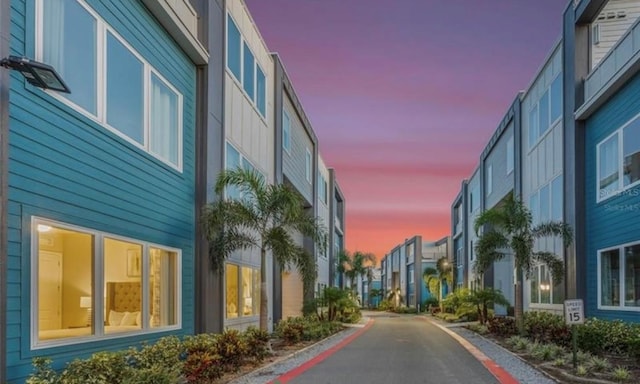 view of street featuring a residential view