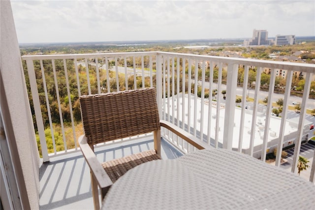 view of balcony