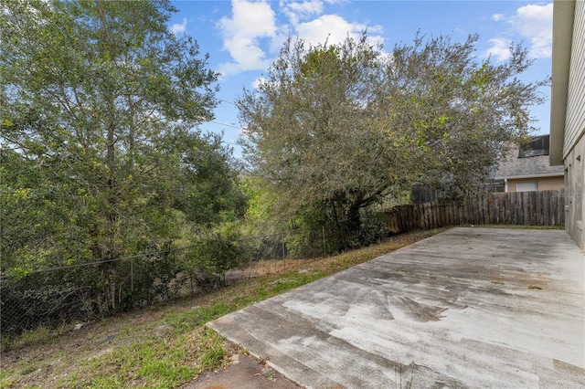 view of patio / terrace with a fenced backyard