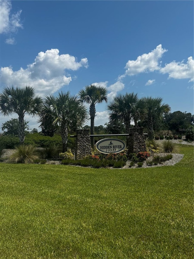 3607 Hidden River Ln, Tavares, FL 32778 - community sign featuring a lawn