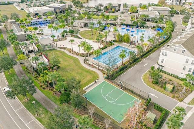 bird's eye view featuring a residential view