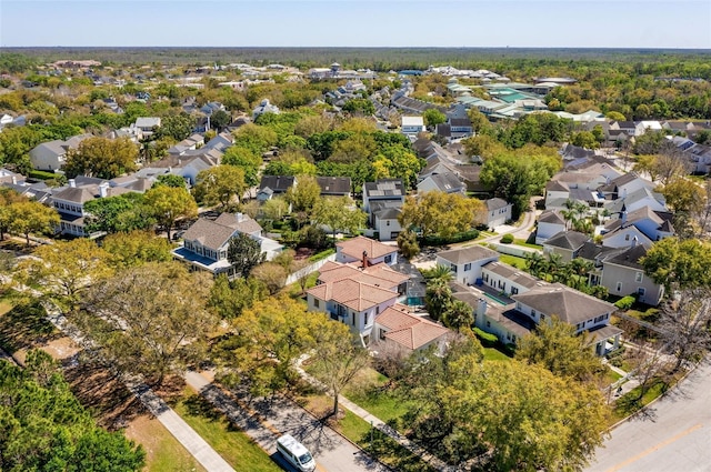 aerial view featuring a residential view