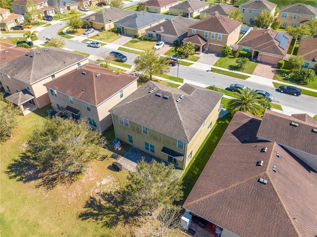 bird's eye view with a residential view