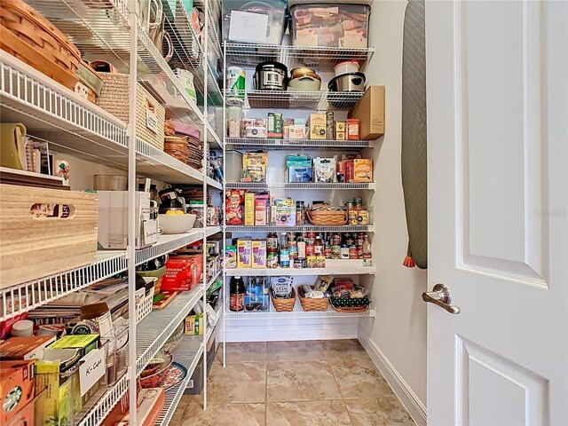 view of pantry