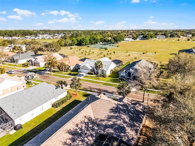 bird's eye view with a residential view