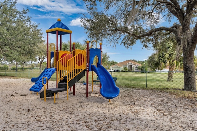 community playground featuring fence