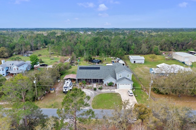 aerial view with a view of trees