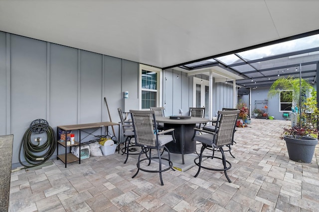 view of patio with outdoor dining space