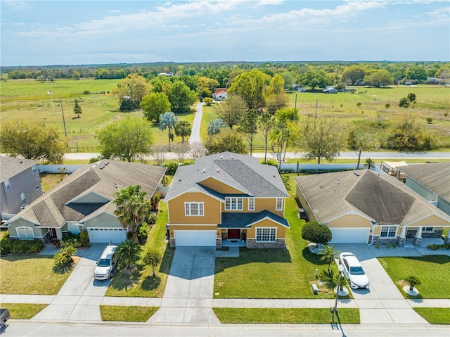 drone / aerial view featuring a residential view