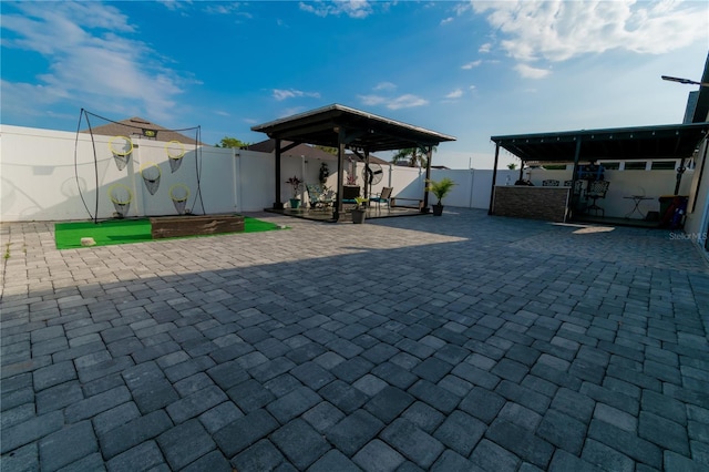 view of patio / terrace featuring a fenced backyard