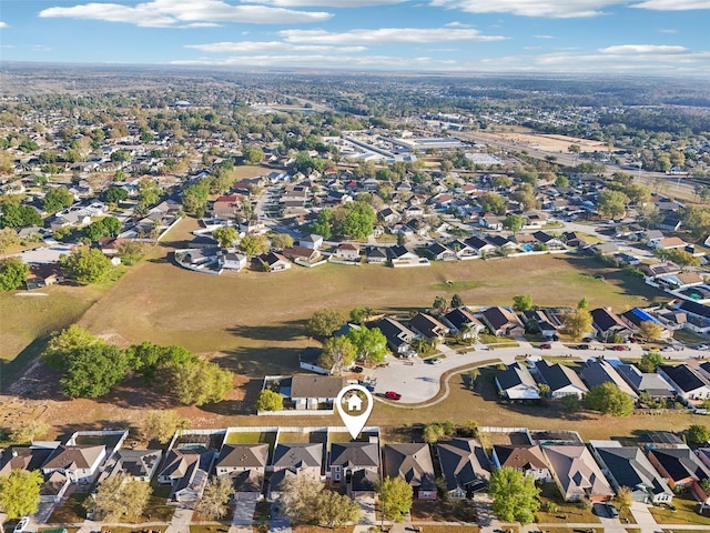 bird's eye view featuring a residential view