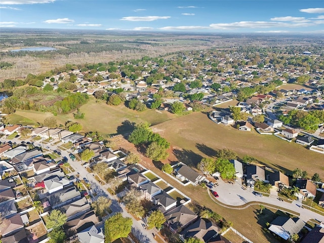 drone / aerial view with a residential view