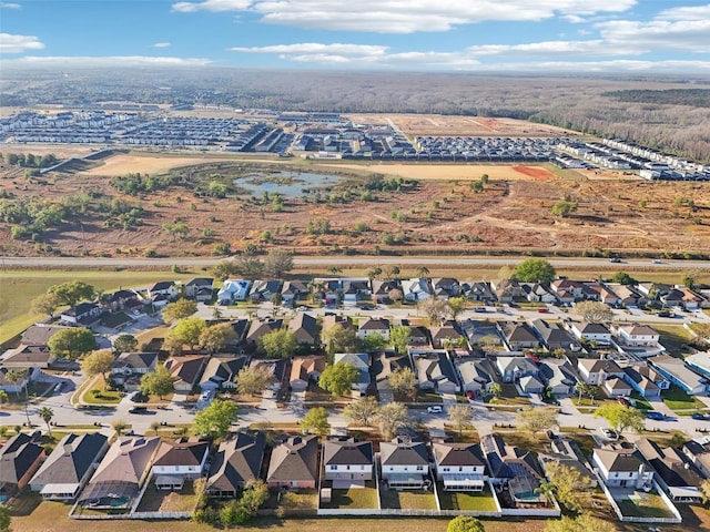 bird's eye view with a residential view