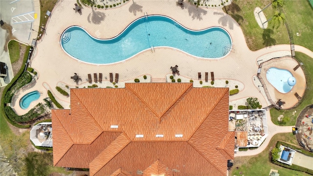 drone / aerial view