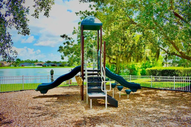 community playground featuring fence