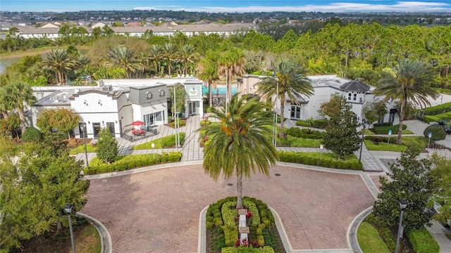 aerial view featuring a residential view