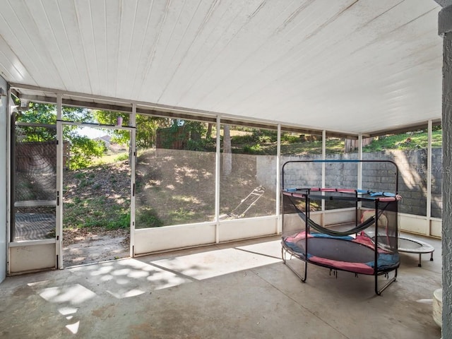 view of sunroom