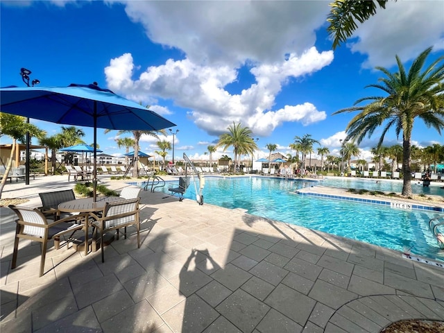 community pool featuring a patio