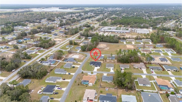 bird's eye view featuring a residential view