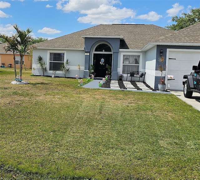 633 Kangaroo Dr, Kissimmee, FL 34759 - single story home featuring stucco siding, an attached garage, and roof with shingles