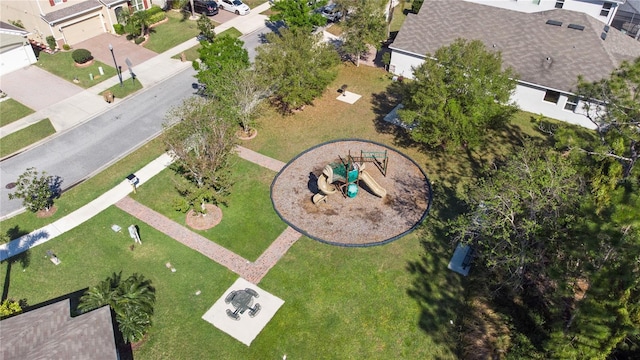 bird's eye view featuring a residential view