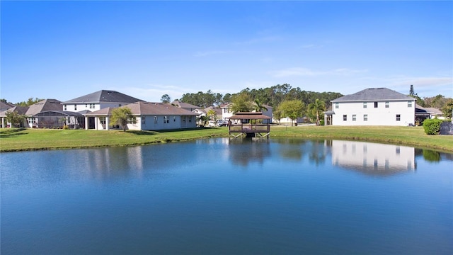 water view with a residential view