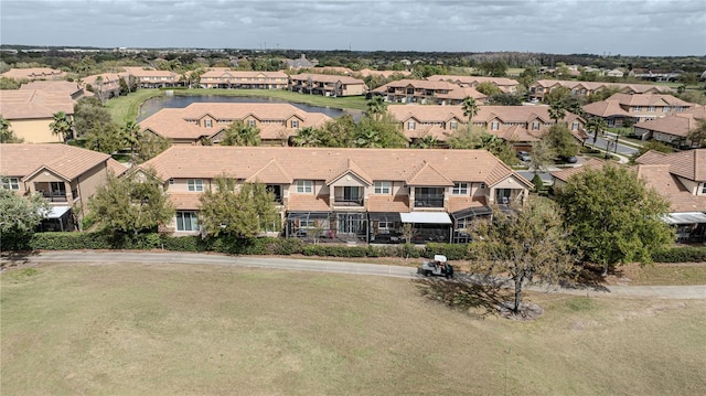 bird's eye view with a residential view