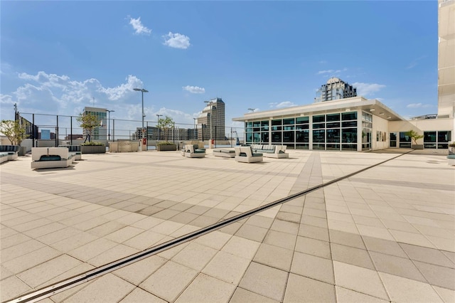 view of patio with an outdoor hangout area