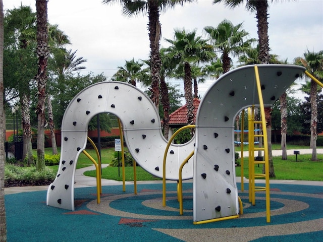 view of community jungle gym