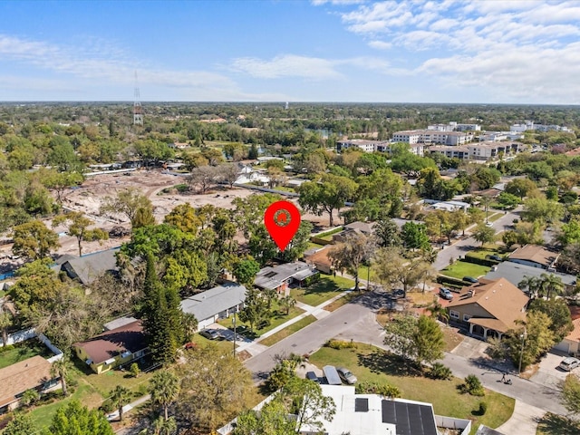 bird's eye view featuring a residential view