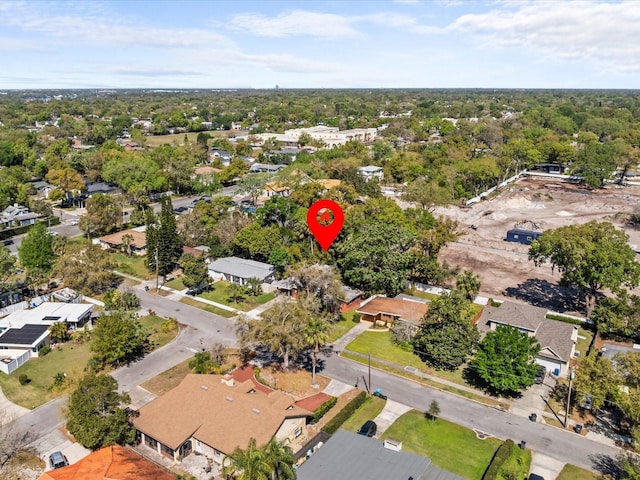 aerial view featuring a residential view